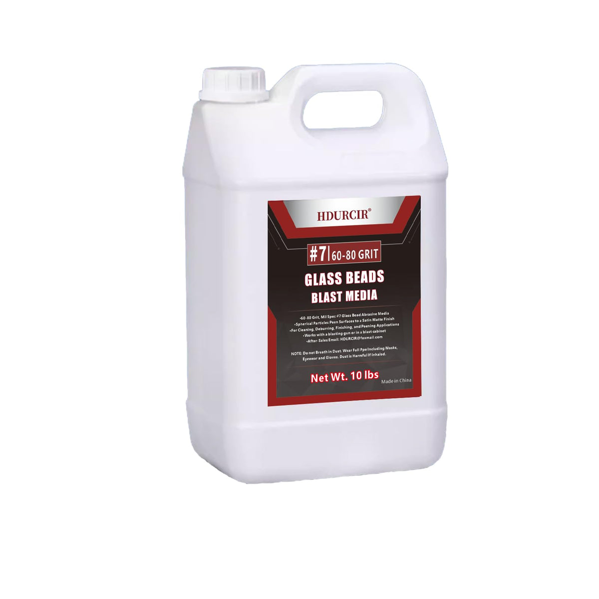 HDURCIR 7 glass beads for sand blasting deliver a consistent medium finish in blast cabinets.