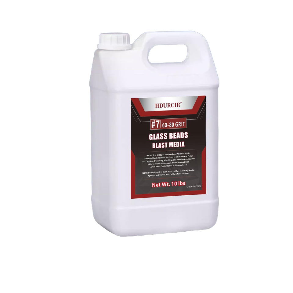 HDURCIR 7 glass beads for sand blasting deliver a consistent medium finish in blast cabinets.