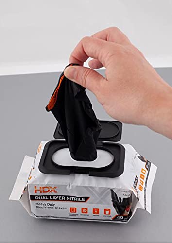 HDX powder-free latex-free nitrile gloves for comfortable wear