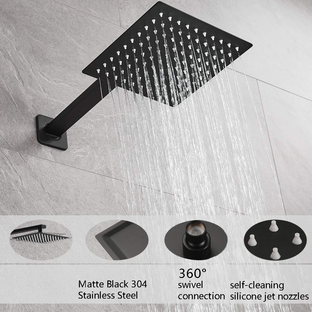 Swivel ball lets you adjust shower head angle for comfort
