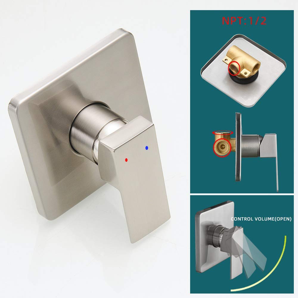Heable swivel ball for precise shower angle control