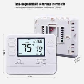 Heagstat H721 backlit display provides visibility in dim rooms and at night