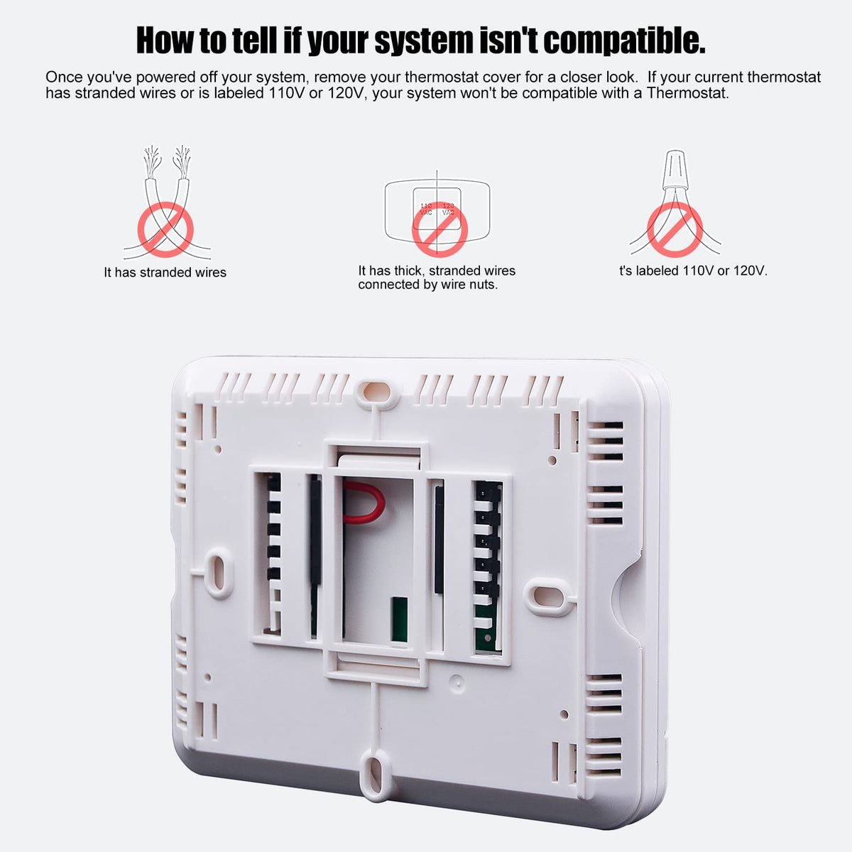 Heagstat H721 dual-power option supports battery or 24Vac wiring for flexible installation