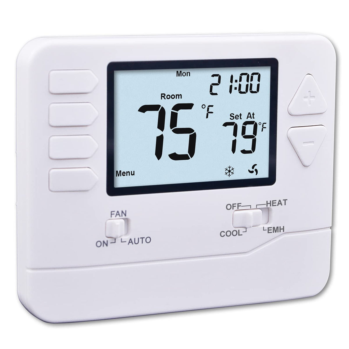 Heagstat H721 front view showing a clear, easy-to-read display for quick adjustments