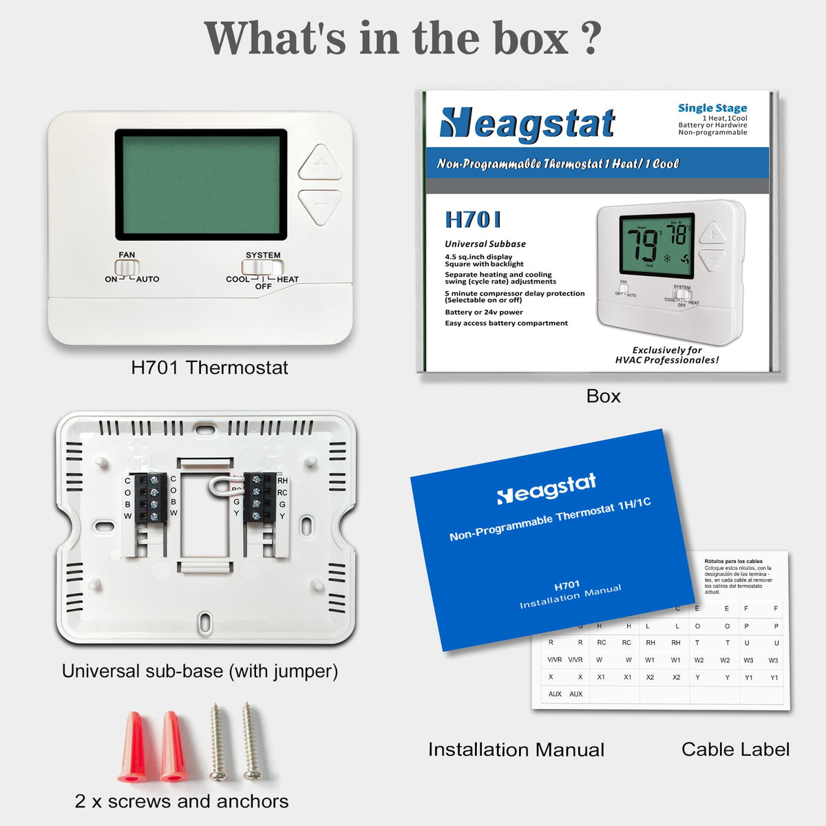 Heagstat after-sales support and 2-year warranty