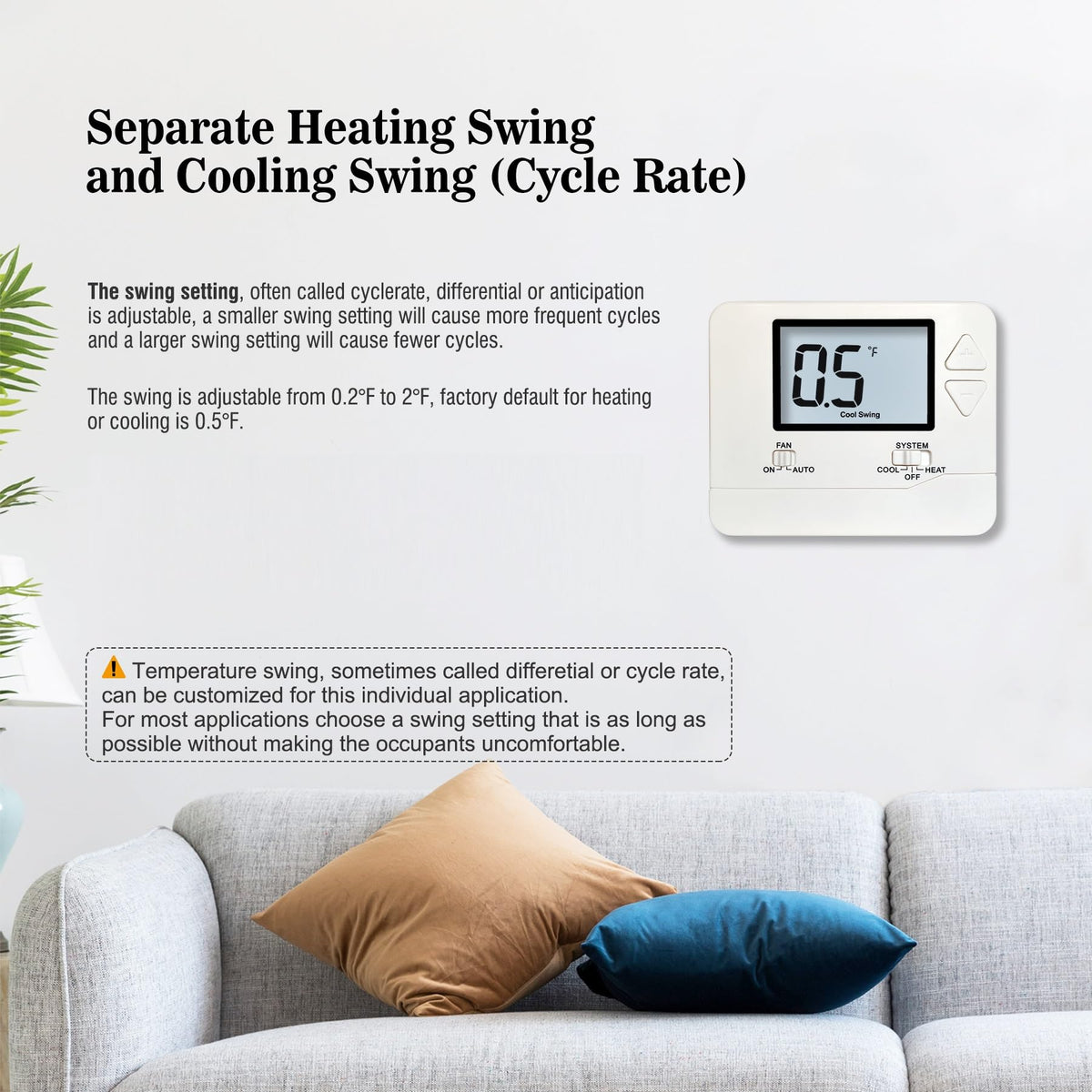Heagstat precise ±1°F control for consistent comfort