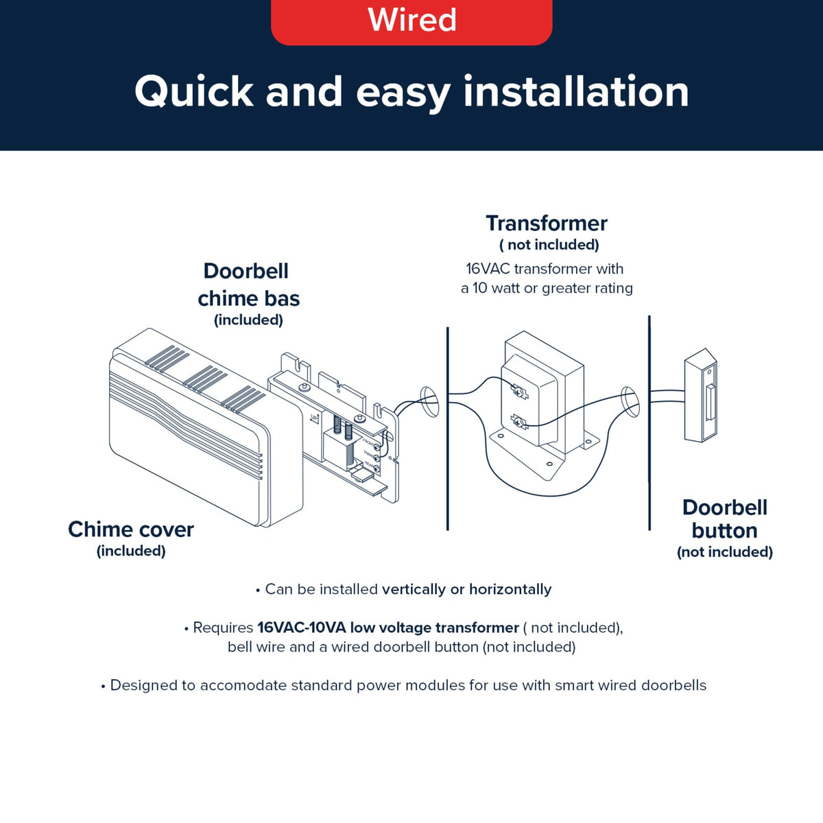 Heath Zenith doorbell chime at 85dB for clear notifications