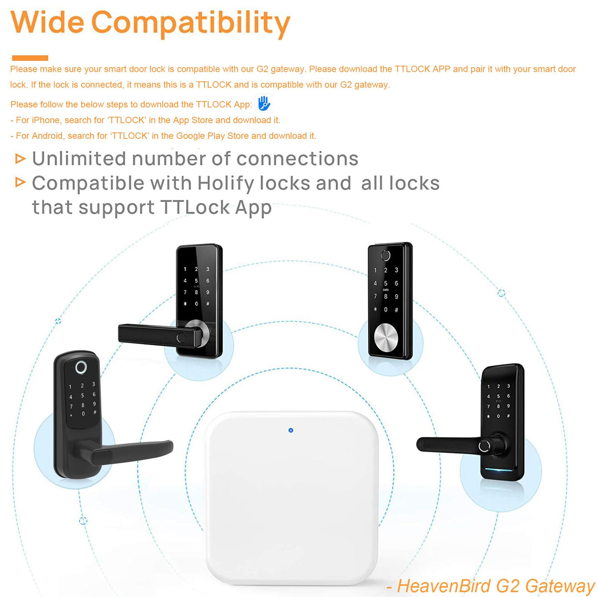 Alexa voice control with HeavenBird G2 Gateway for hands free access