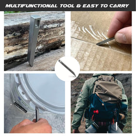 Heavenly Metals EDC pry bar in hand demonstrates versatile function.