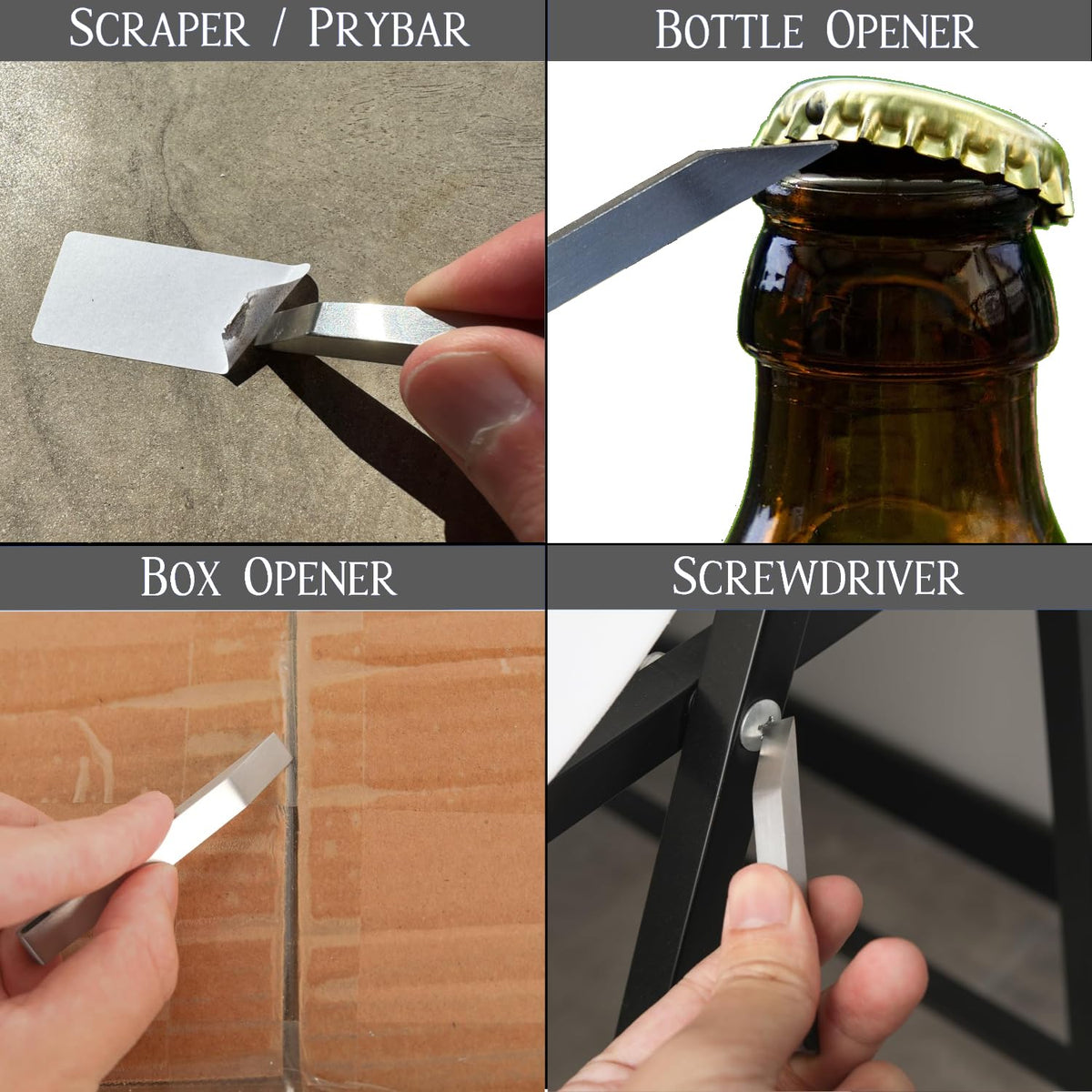 Heavenly Metals EDC pry bar on keychain enables quick everyday access.