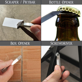 Heavenly Metals EDC pry bar on keychain enables quick everyday access.