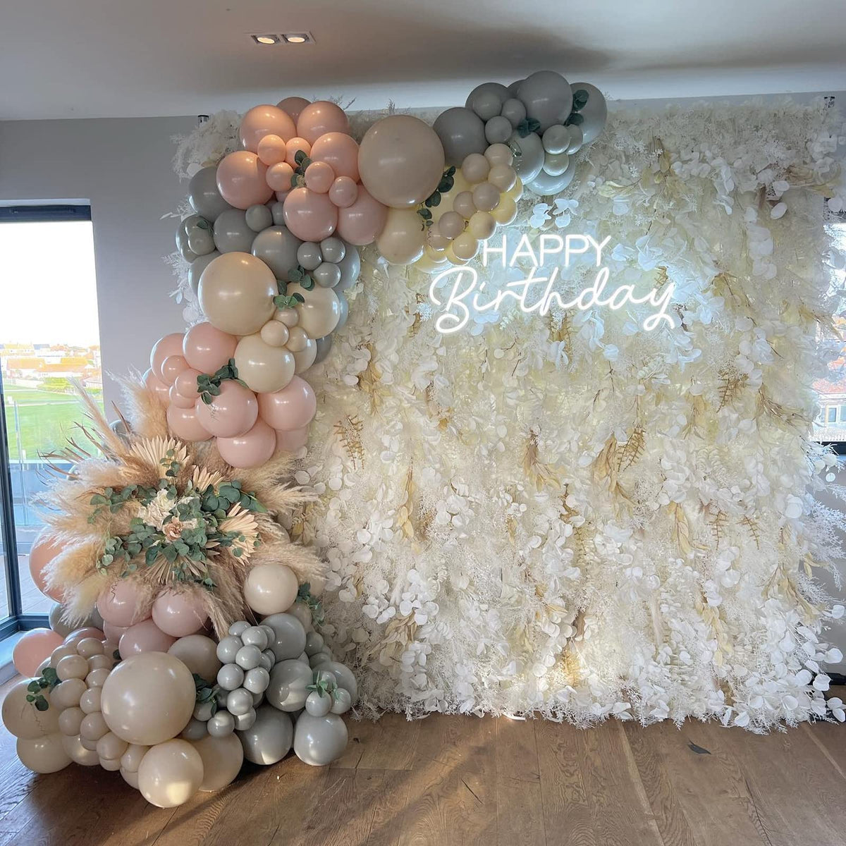 Hecis backdrop decor accessories to pair with lighting or florals.