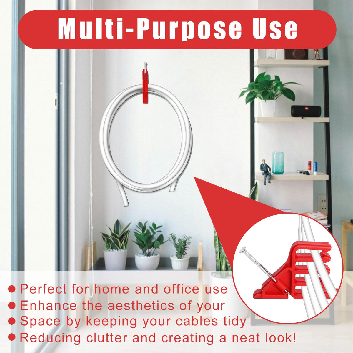 Hedday insulated cable staples handle various cables safely and neatly.
