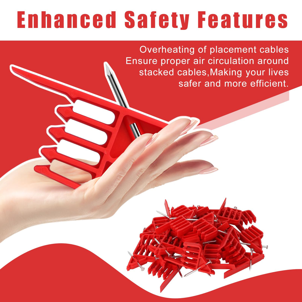 Hedday cable stackers reduce heat buildup for safer setups.