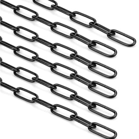 Hedume 6-pack black chain extension, 36 inches, ideal for sturdy suspensions.