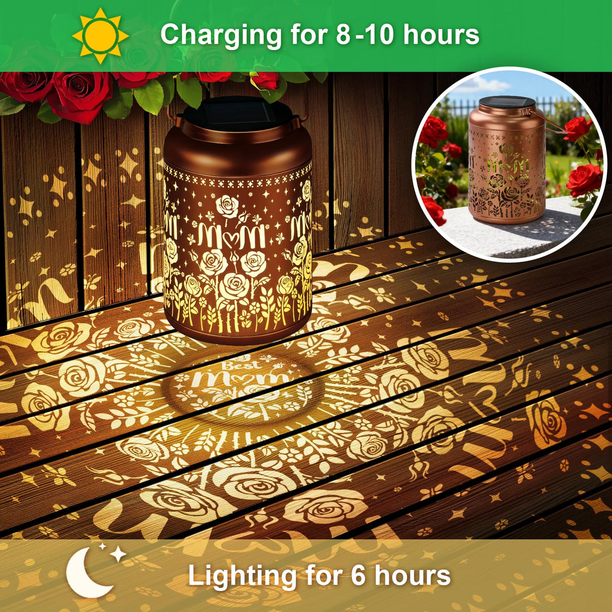 HEGUD garden decor lanterns provide reliable evening light for lawn and patio areas.