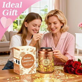 HEGUD gold copper lattice lantern highlights ornate patterns for stylish porch lighting