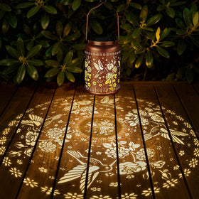 HEGUD hanging solar lantern lights garden or balcony.