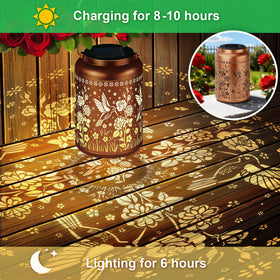 HEGUD IP65 waterproof lantern withstands rain outdoors.