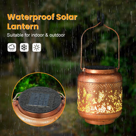 HEGUD IP65 waterproof solar lantern ready for outdoor rain or shine