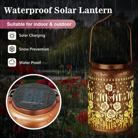 HEGUD solar lanterns charge by day and glow for hours after sunset.