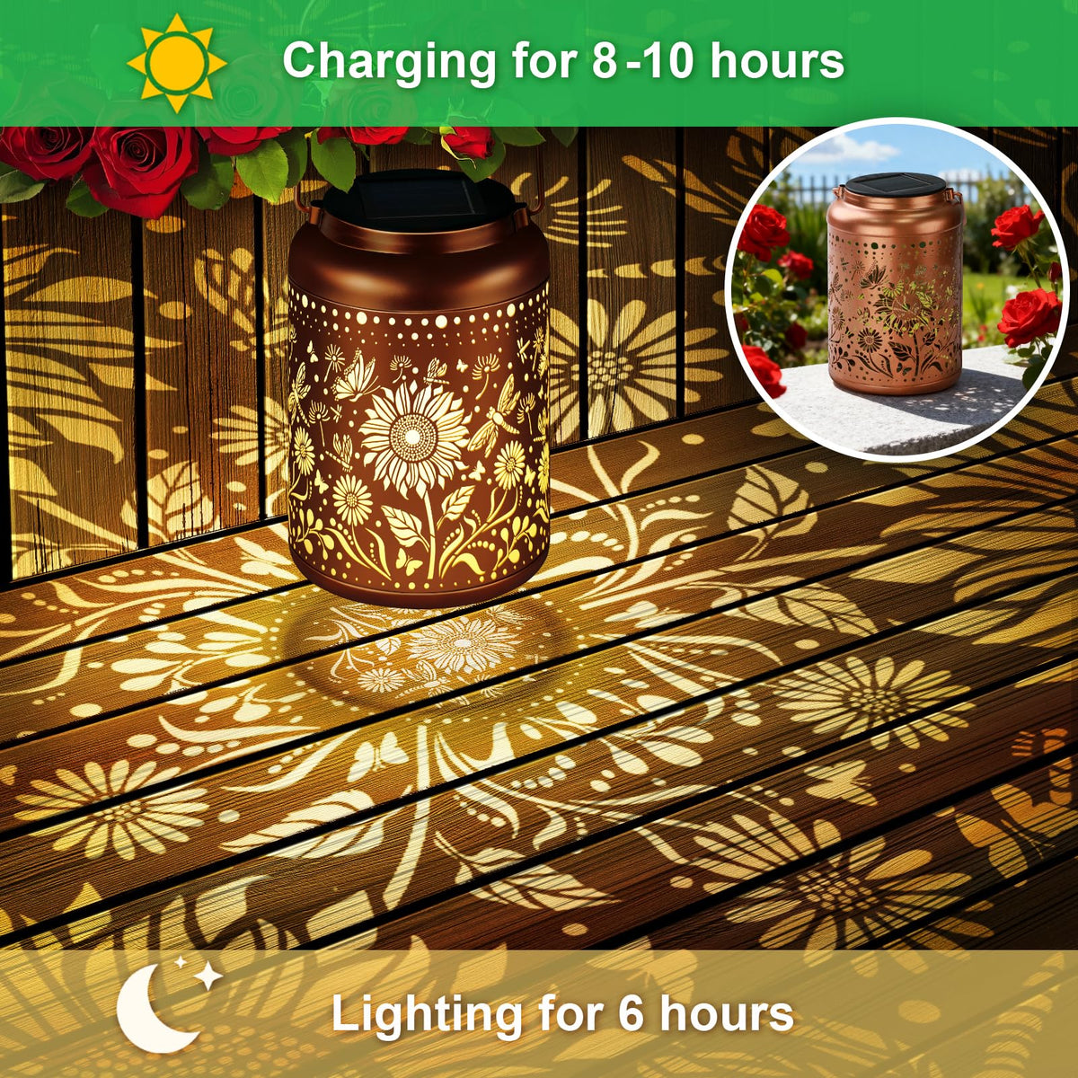 HEGUD outdoor lantern adds warm ambience to patio and garden decor