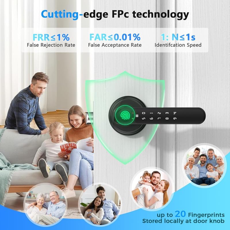 HEI LIANG fingerprint door lever hidden keyhole design preserves minimalist aesthetics