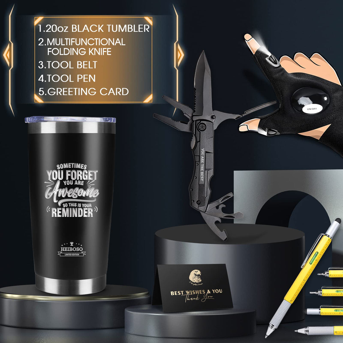 HEIBOSO multitool knife for quick fixes anywhere.