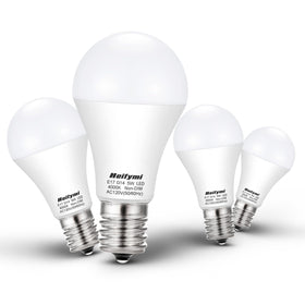 Heifymi E17 5W bulb showing neutral white 4000K light for clear home use