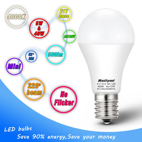 Heifymi E17 ceiling fan light bulb providing bright, steady illumination