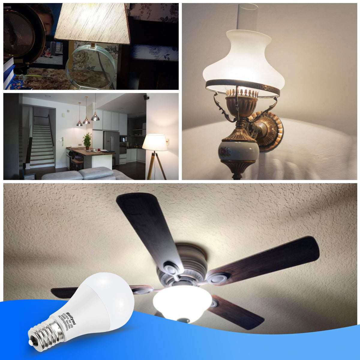 Heifymi E17 neutral white light bulb with natural color rendering