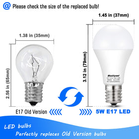 Heifymi E17 bulb chandelier-ready glow suitable for elegant fixtures
