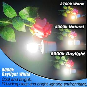 Heifymi E17 LED bulb in ceiling fan light provides steady, reliable light