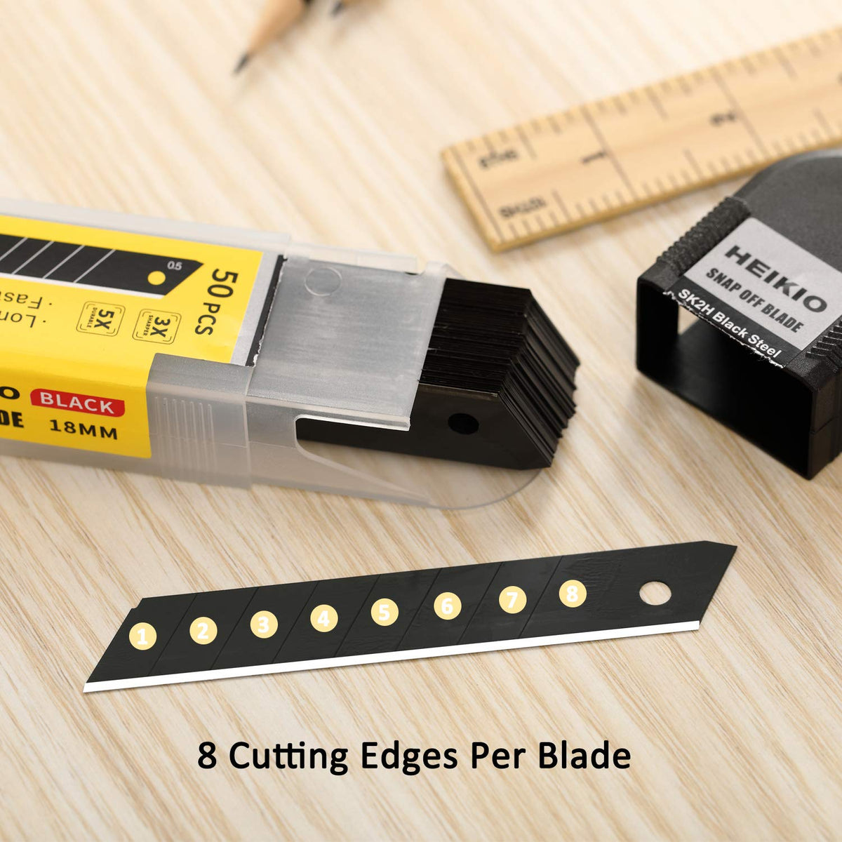 HEIKIO heavy-duty utility blades offer reliable performance under demanding use