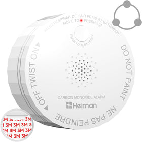 HEIMAN CO detector compact front view for home use