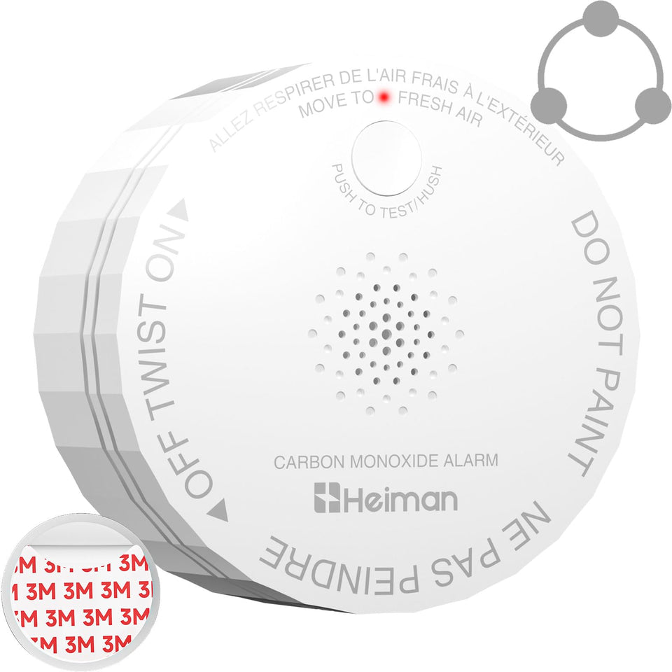 HEIMAN CO detector compact front view for home use