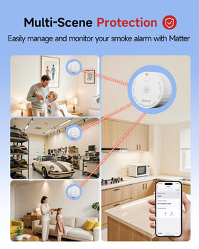 HEIMAN Matter smoke detector Matter over Thread enables local automations