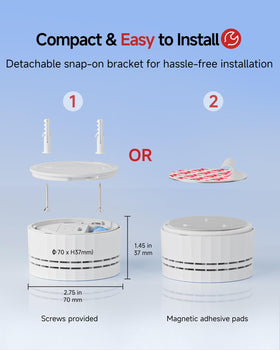 Heiman compact design fits neatly in any room without crowding your space.
