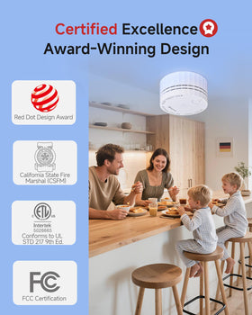 HEIMAN Smoke Detector interconnected network enables whole-home alerts across large spaces.