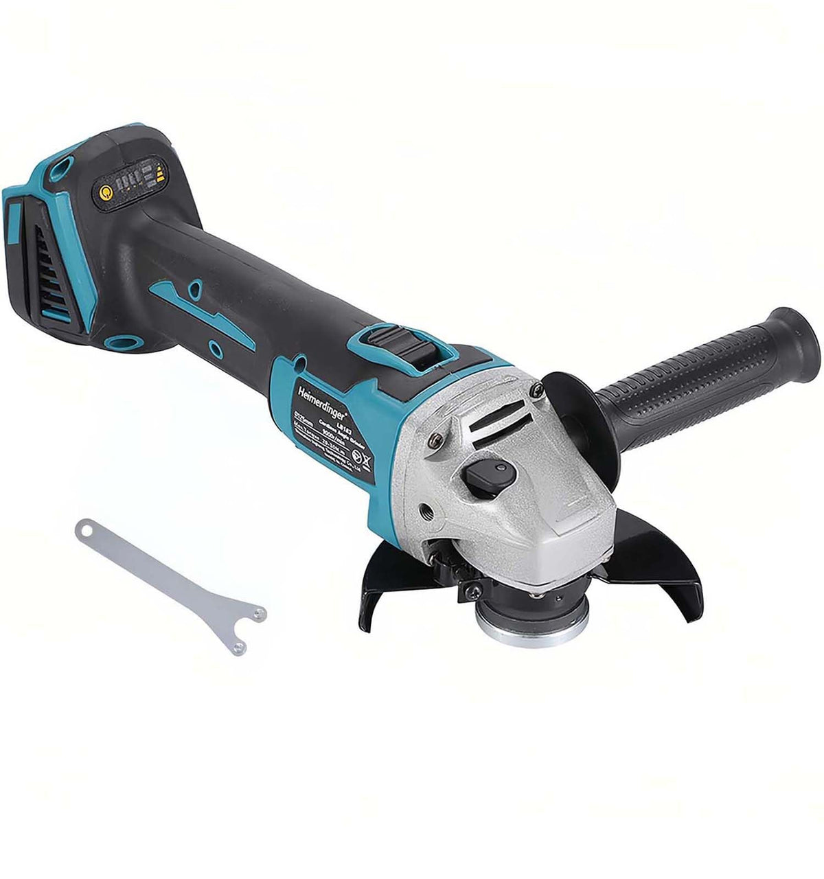 Heimerdinger brushless angle grinder body ideal for metal grinding and tile work.