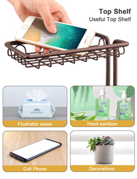 Freestanding design fits tight spaces without wall mounting.
