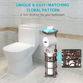 Top shelf holds wipes, tissue, or a phone for easy access.