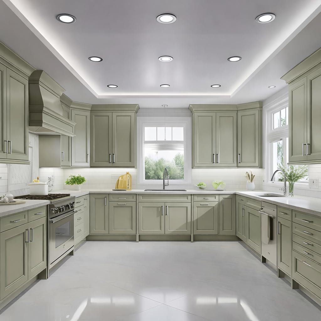 30-color Confidence Card helps envision Simply Sage in room lighting.