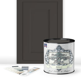 Heirloom Traditions ALL-IN-ONE Paint Abbey Warm Gray bottle pour for controlled application