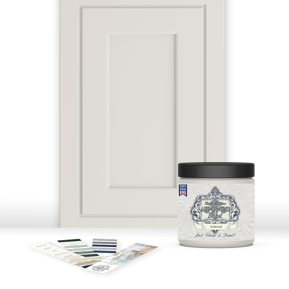 Heirloom Traditions All-In-One Paint almond 8oz bottle for quick, even color