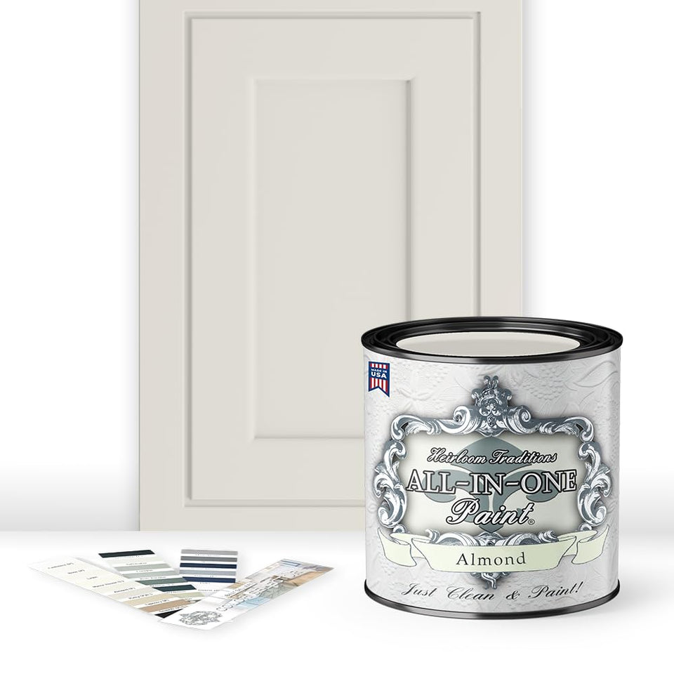 Heirloom Traditions ALL-IN-ONE Almond quart can with built-in primer and top coat.