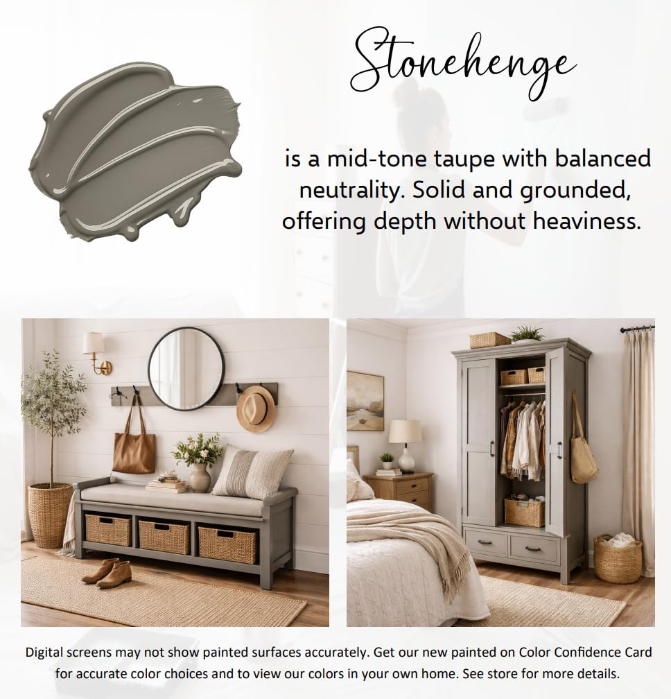 ALL-IN-ONE Paint on cabinet surface demonstrates durable, easy-care finish.