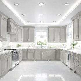 ALL-IN-ONE Paint on cabinet doors for quick, no-sand finish.