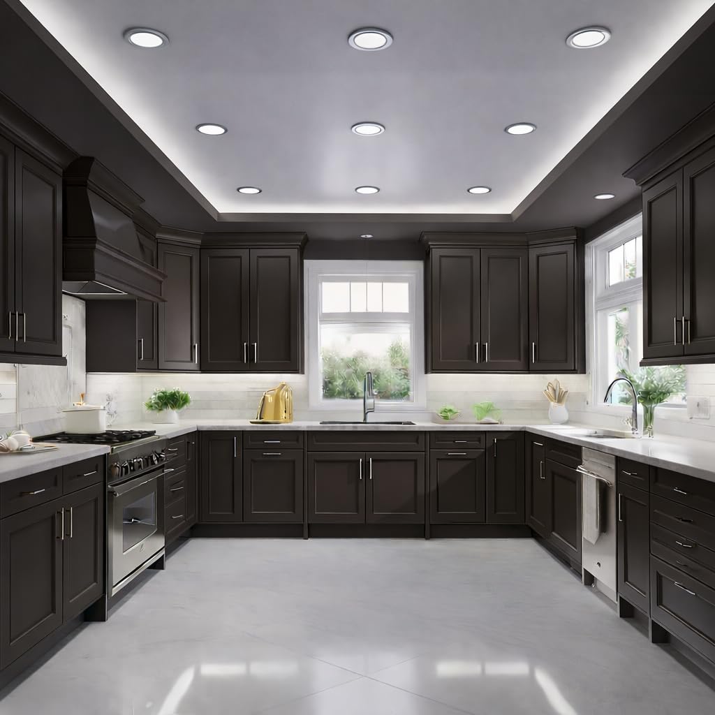 Cabinet finish in Truffle using ALL-IN-ONE Paint for durable, smooth results.