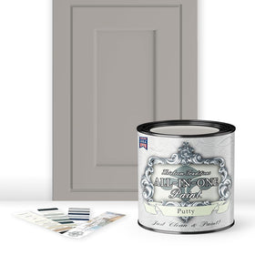 Heirloom Traditions ALL-IN-ONE Paint color card sample shown in lighting.